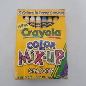 Crayola Color Mix-Up Crayons - Yellow Box with Multicolor Logo